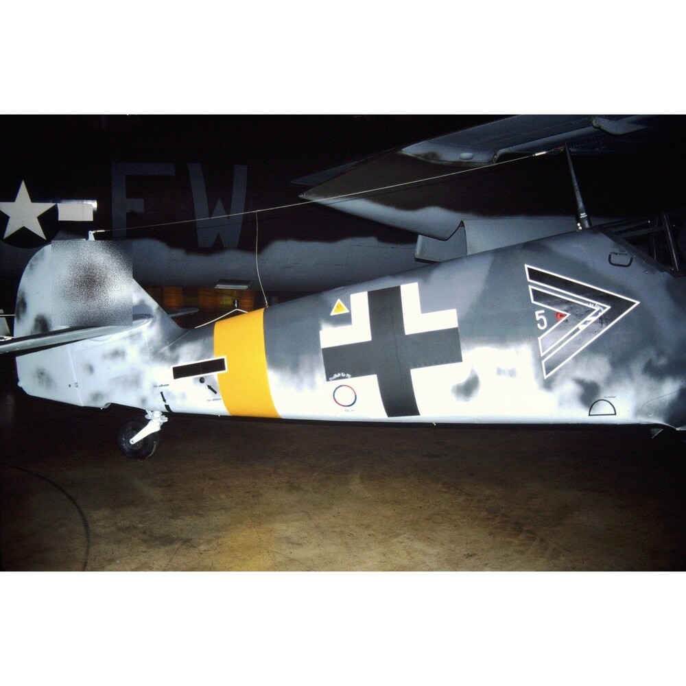 1980s 35mm Slide Aviation -  German Messerschmitt Bf 109 WWII fighter aircraft